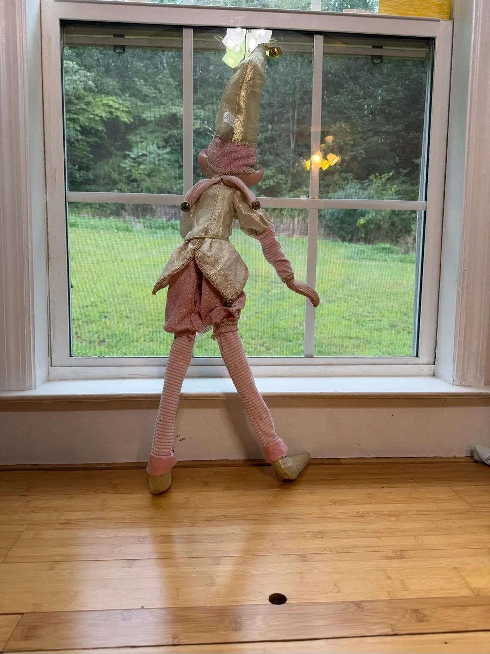 Hobby Lobby Pink and Gold Elf Figurine